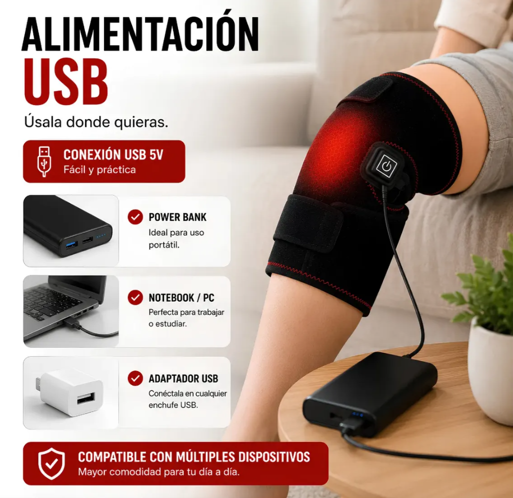 Rodillera Térmica Recargable USB😎
