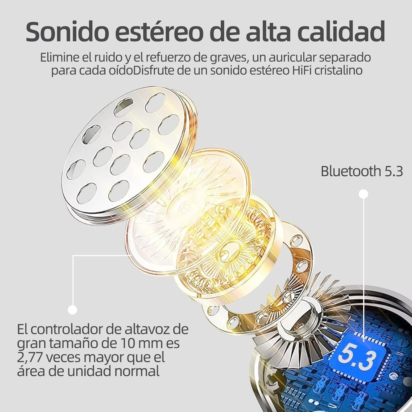 Audifonos Inalambricos IPX7 Pantalla LED