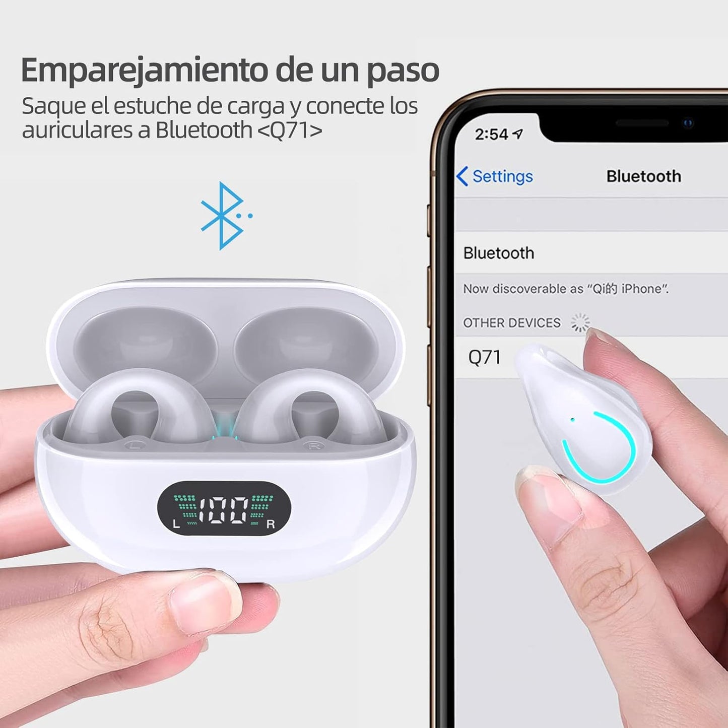 Audifonos Inalambricos IPX7 Pantalla LED